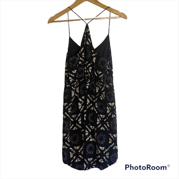 Madewell Starview Batik Grid silk cami dress - Picture 2 of 10